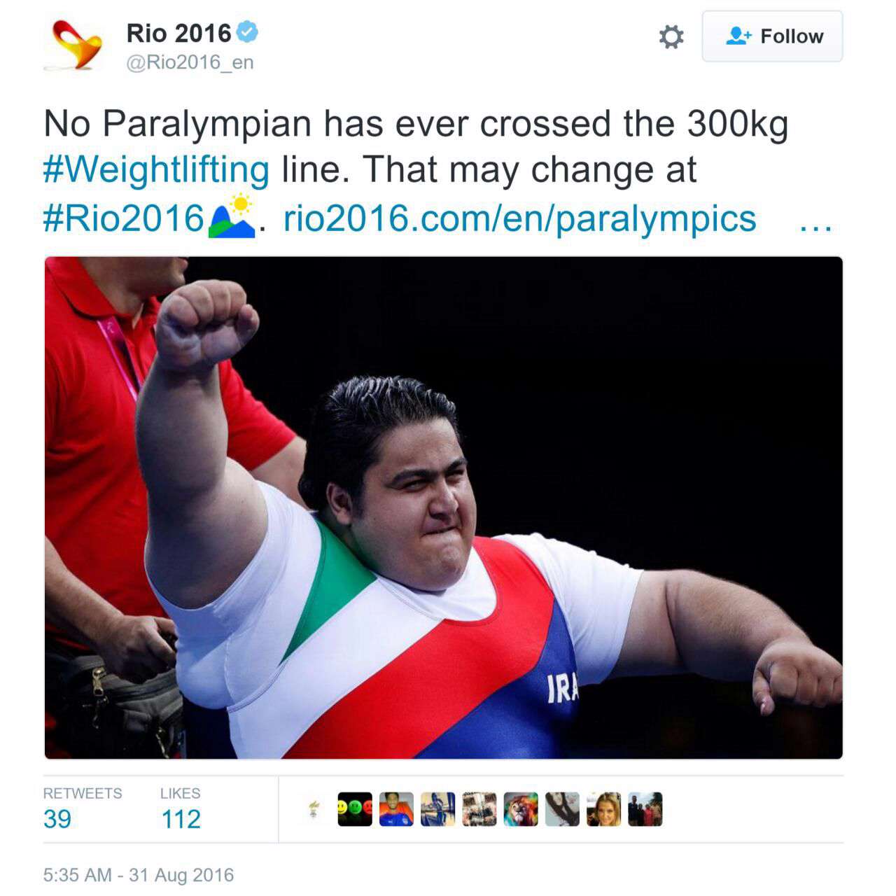 تا حالا هیچ انسانی نتونسته در پارالمپیک وزنه ۳۰۰ کیلوگرمی بزنه ولی شاید امسال تاریخ عوض بشه چون سیامند رحمان از ایران حضور داره